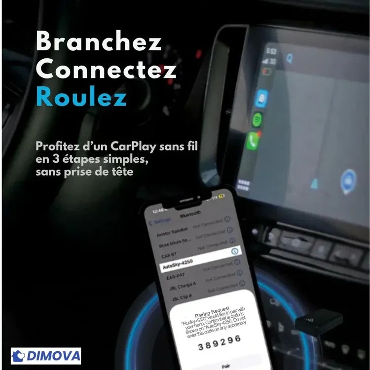 Adaptateur CarPlay sans fil 3-en-1 amélioré (2026)