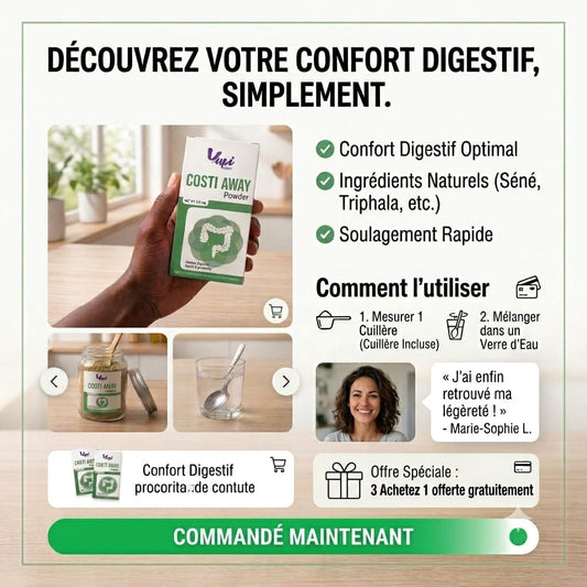 Costi Away – Votre Allié Naturel Contre la Constipation