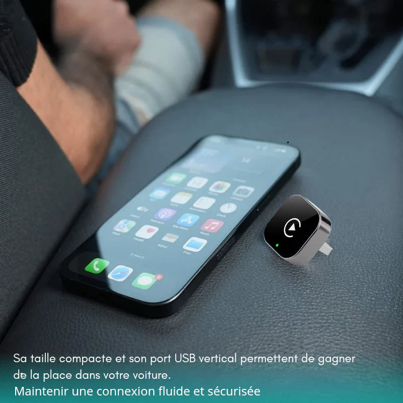 Profitez maintenant de Carplay sans fil, Connexion Automatique Bleutooth ou Wifi zéro câble